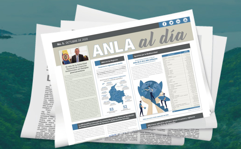 Ingrese a ver la edición número 5 del boletín ANLA al día