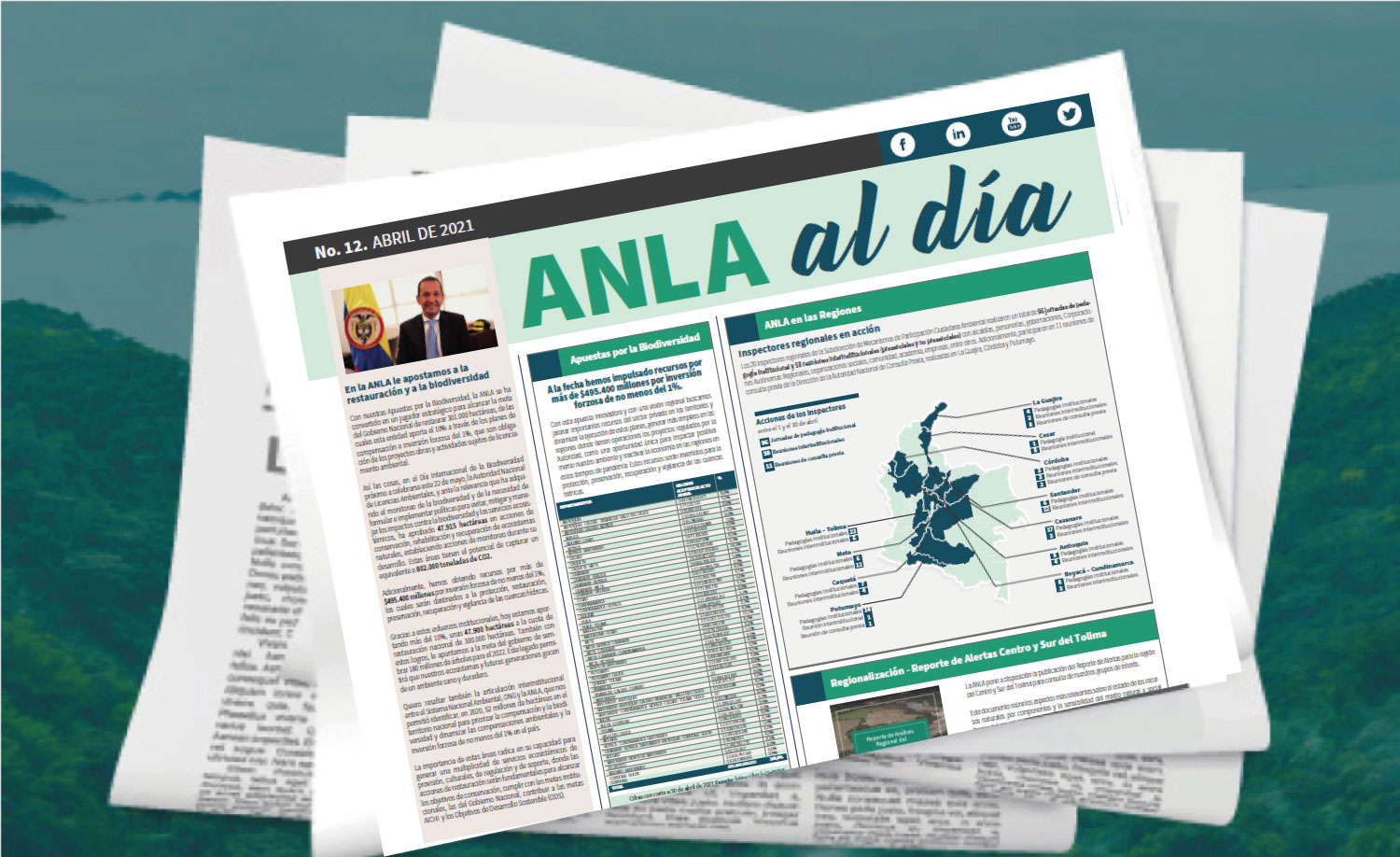 Ingrese a ver la edición número 12 del boletín ANLA al día