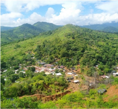 Panorámica del proyecto minero “El Alacrán”