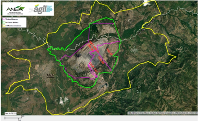 Mapa del proyecto de la Jagua