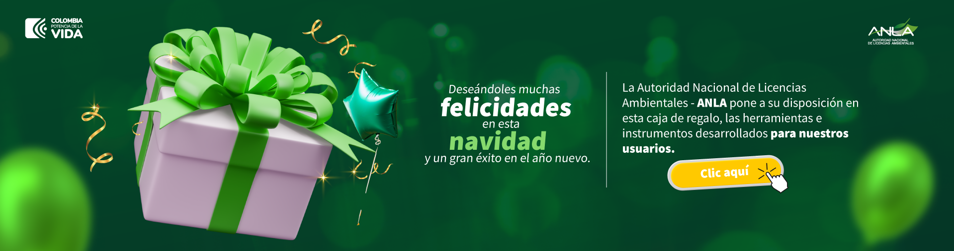 La ANLA pone a su disposición en esta caja de regalo, las herramientas e instrumentos desarrollados para nuestros usuarios