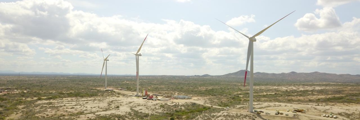 Imagen aérea de Turbinas Eólicas