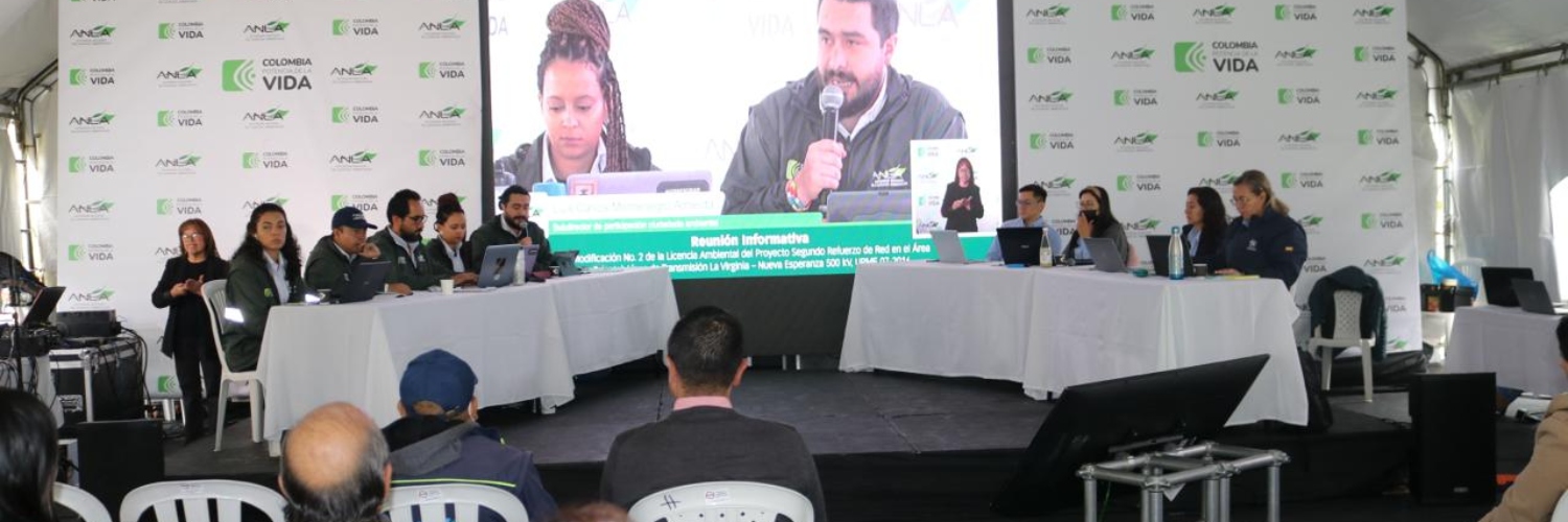Imagen de referencia de la reunión informativa sobre el proyecto Línea de transmisión La Virginia - Nueva Esperanza