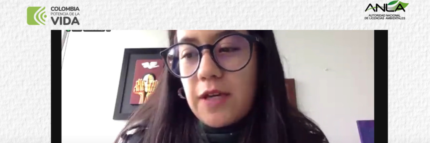 Imagen de invitada al webinar sobre inclusión del enfoque de género en la evaluación ambiental