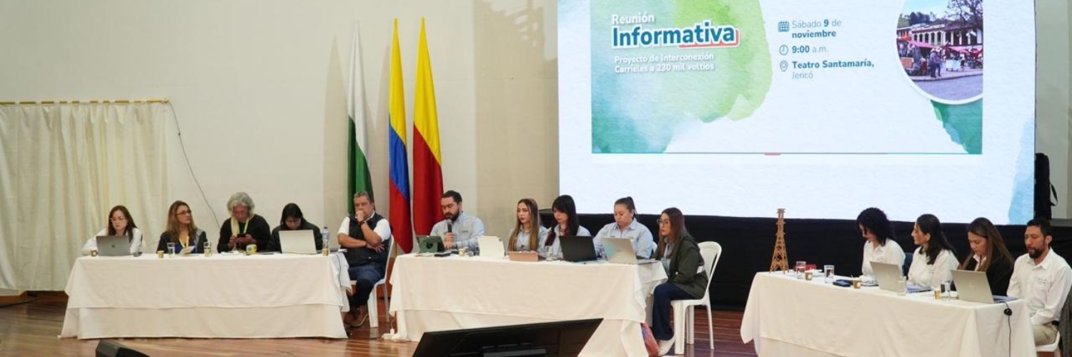 Imagen de referencia de la Reunión Informativa sobre el proyecto “Interconexión Carrieles a 230 mil voltios”