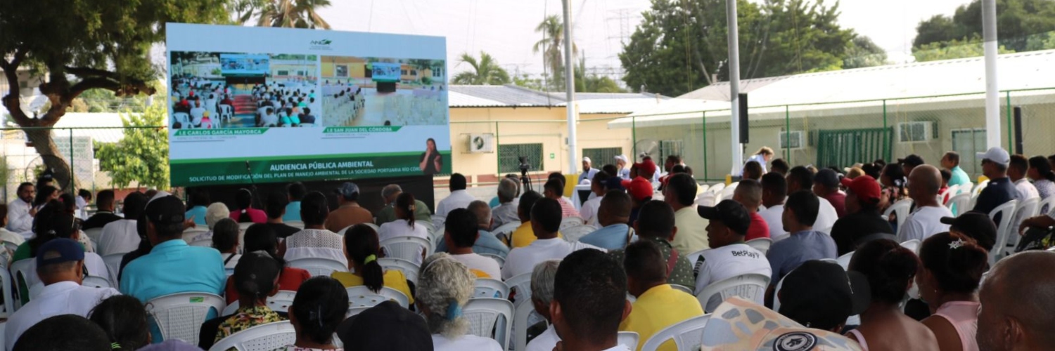Imagen de la audiencia pública Ambiental de Ciénaga, Magdalena
